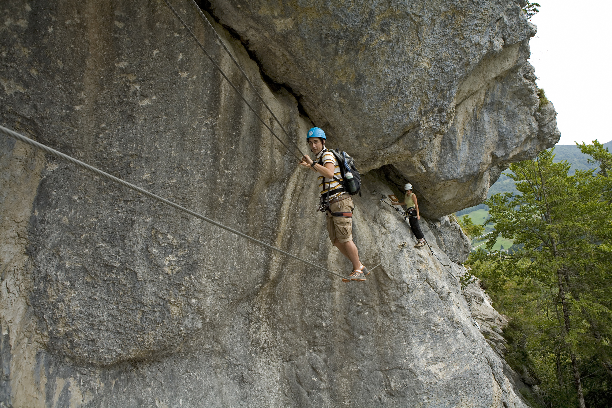 via ferrata dans les Bauges en Savoie plus belle via ferrata de savoie