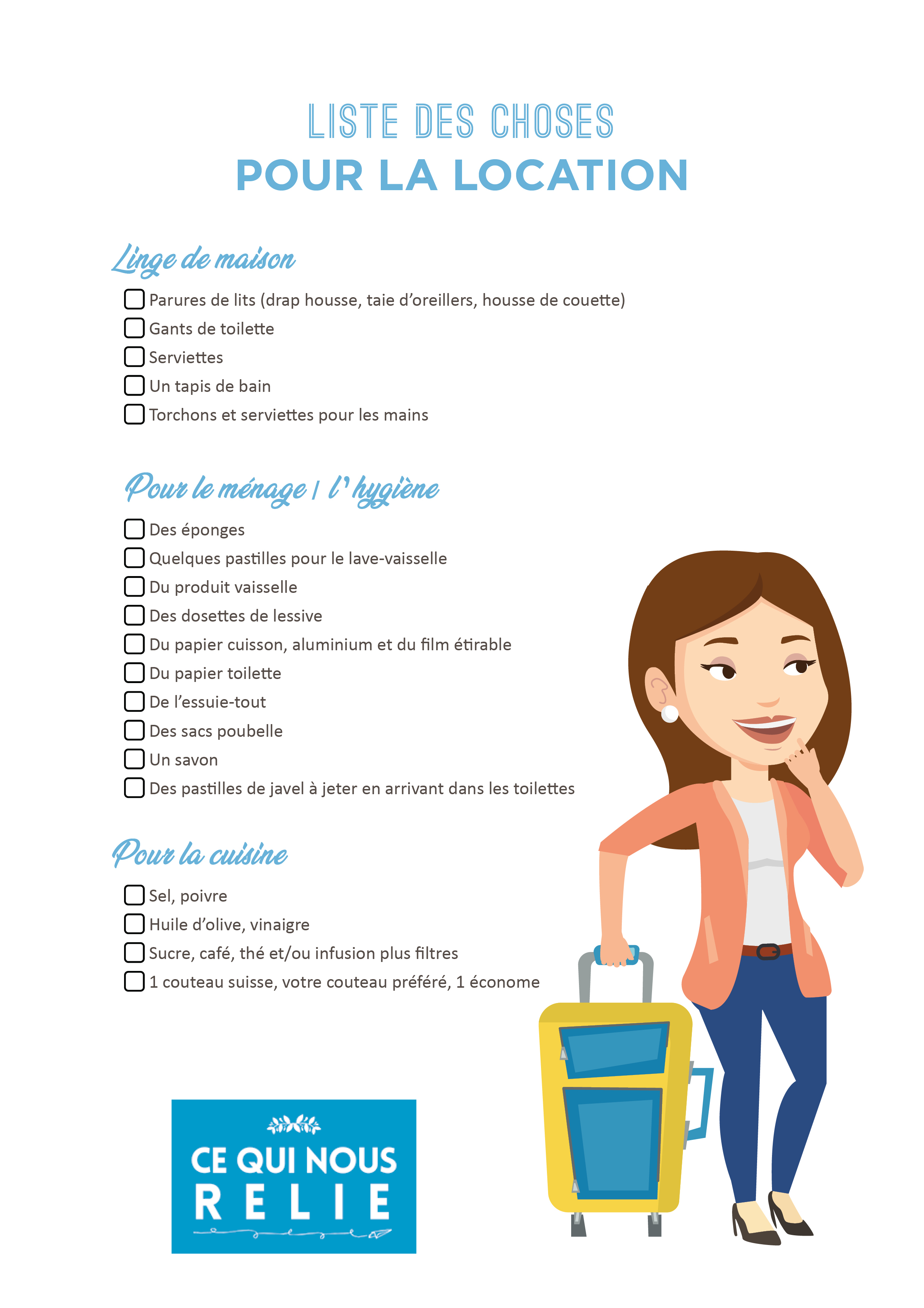 liste départ en vacances